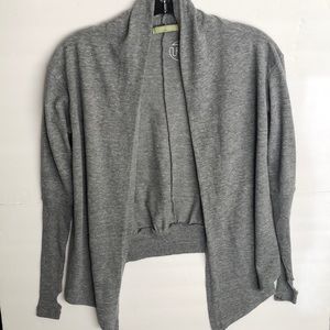 Alternative Earth Gray Lightweight Open Front Cardigan Sweater Size S